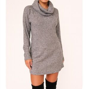 NEW Women's Sonoma Goods For Life Raglan Rib turtle/Cowlneck SZ XL gray/black